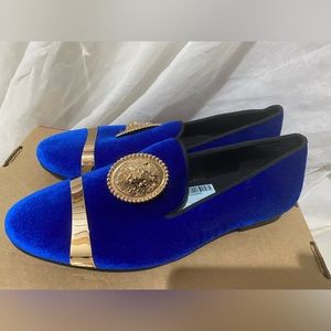 Harpelunde Men Loafers Velvet Buckle Shoes Metal brand new size 9 D